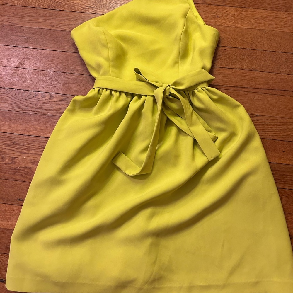 Elegant Lime Strapless Dress